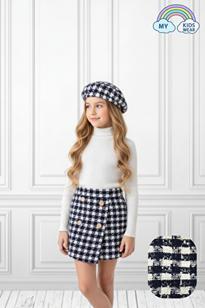 My Kids Wear Set carouri pentru fetiță fustă pantalon scurtă și pălărie 2-8 ani 12312
