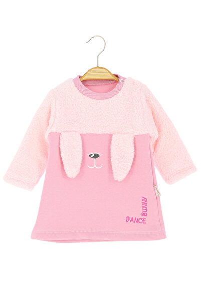 CRASSİ Kız Bebek Elbise Dance Bunny Nakışlı Kışlık Şardonlu