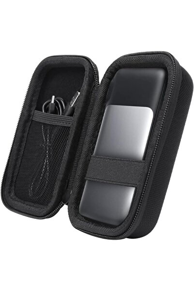 Margoun Hard Carrying Case for Portable External Hard Drive 15 x 10 x 4.5 cm-(Black)