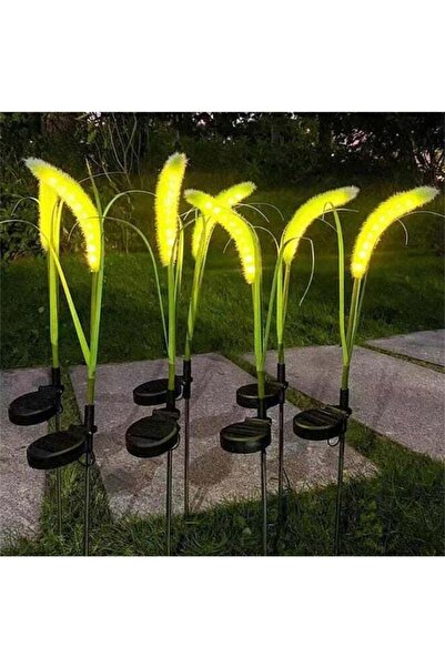 Generic 1 Set Of 2 Solar Dog Tail Light, Adjustable, Warm White - Garden & Roadside Decoration