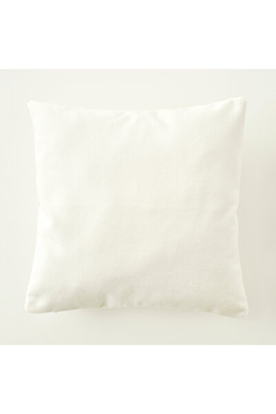 Bella Maison Διακοσμητική Μαξιλαροθήκη Luna Velvet Λευκή (43x43 cm)
