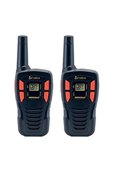 COBRA Set de 2 stații walkie-talkie AM255, rază de acțiune de până la 5 km, 16 canale, design robust, 6 baterii