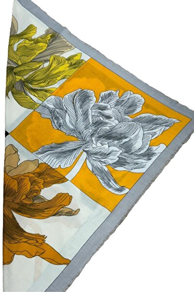 Nish&Chic Patterned Wool Square Shawl