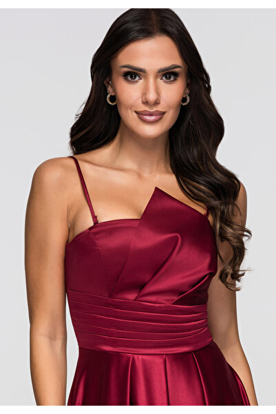 Larica by Ombre Βραδινό φόρεμα LA-OM-DLR175 - μπορντό