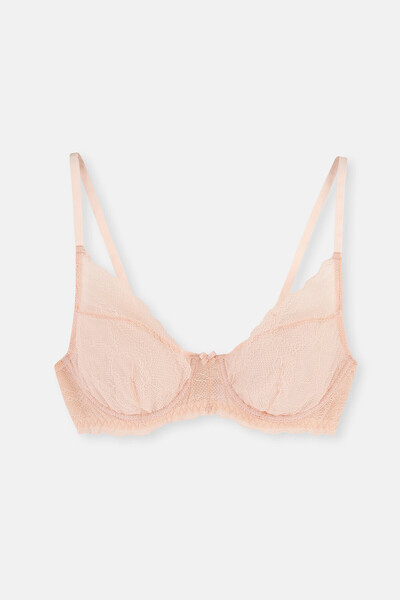 Dagi Бюстгальтер з мереживом на кісточках кремово-білого кольору