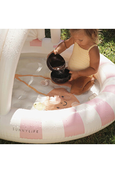 SunnyLife Cotton Candy Cherry Çocuk Beyaz Şişirilebilir Deniz Simidi