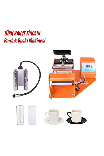 Goldpix Tekli Türk Kahve Fincanı Isı Transfer Baskı Makinesi