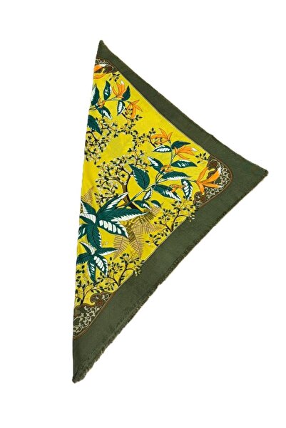 Nish&Chic Patterned Wool Square Shawl