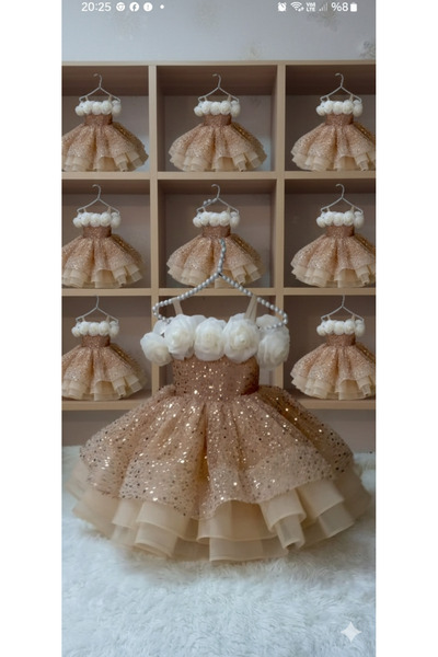 prenses tasarım atolyesi Payetli katli elbise