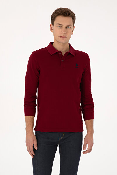 U.S. Polo Assn. Men's Burgundy Basic Sweatshirt 50307687-Vr014