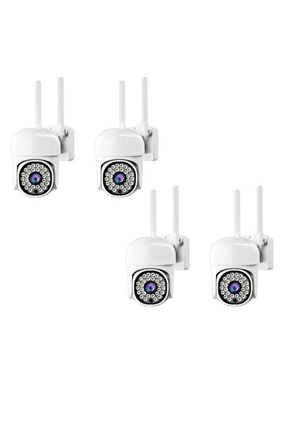 OferteTop Set of 4 Outdoor WiFi Cameras with Motion Sensor and Night Vision