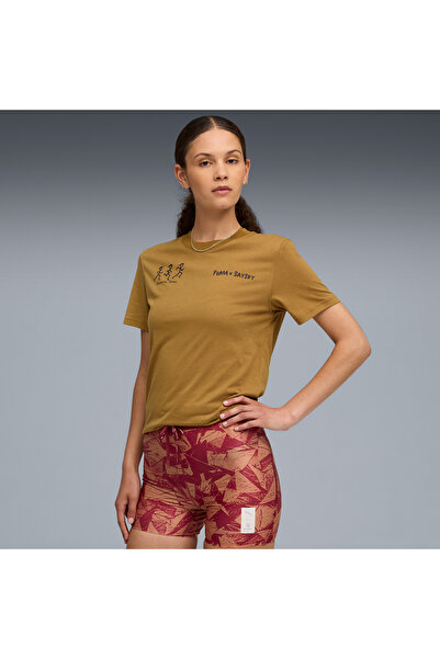 Puma Ss Unisex Yellow T-Shirt