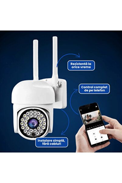 OferteTop Set of 4 Outdoor WiFi Cameras with Motion Sensor and Night Vision