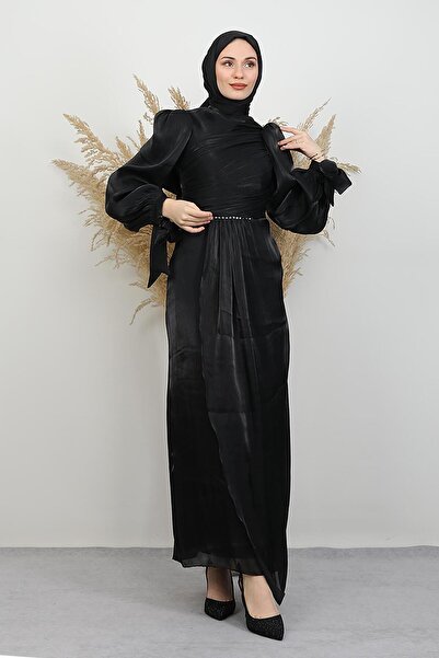 GİYZAMİLA Βραδινό φόρεμα Ahunisa Yoryo Μαύρο