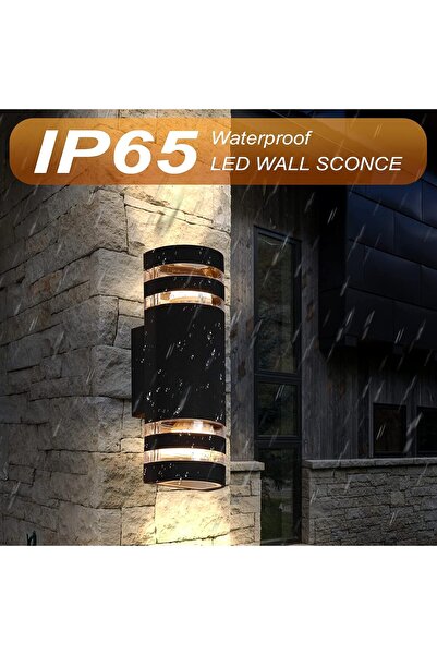 OEM 1pc Outdoor Wall Lamp, Semi-Cylinder Up and Down Wall Sconce, Modern Aluminum Outdoor Wall Light