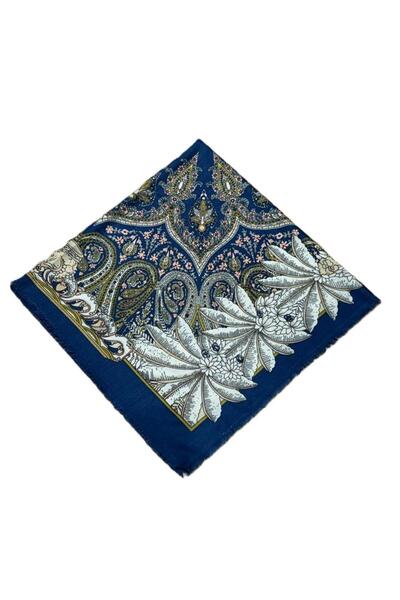 Nish&Chic Patterned Wool Square Shawl