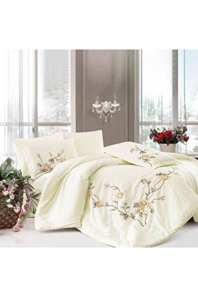 Pazar Home Bedding Double bedsheet set, 6 pieces, 260*240cm, embroidered, Bazaar Home Eveline -001