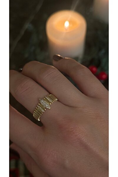 ADENNA JEWELRY خاتم ذهبي عتيق قابل للتعديل