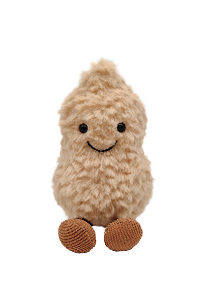 Jellycat زينة معلقة على شكل حبة فول سوداني، لعبة قطيفة