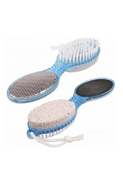 GENERİC 1 مبرد العناية بالقدم 4 في 1 - الخفاف والفرشاة وملف لإزالة الجلد الصل...