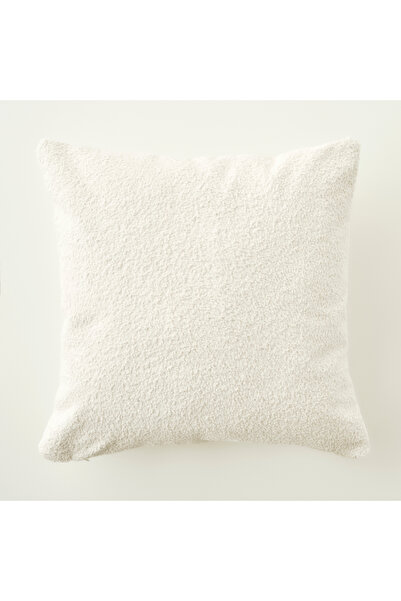 Bella Maison غطاء وسادة مزخرف من ليزا باللون الأبيض (43 × 43 سم)