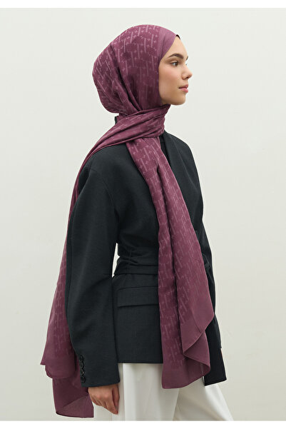 Freshscarfs Monogram Cotton Flower Jacquard Shawl Peony