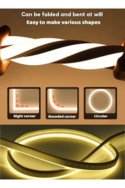 Generic LED Neon Light Strip, 16.4ft/5m, 12V RGB Light Rope, Waterproof IP65, Cuttable Neon Sign