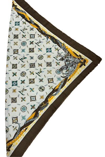 Nish&Chic Patterned Wool Square Shawl