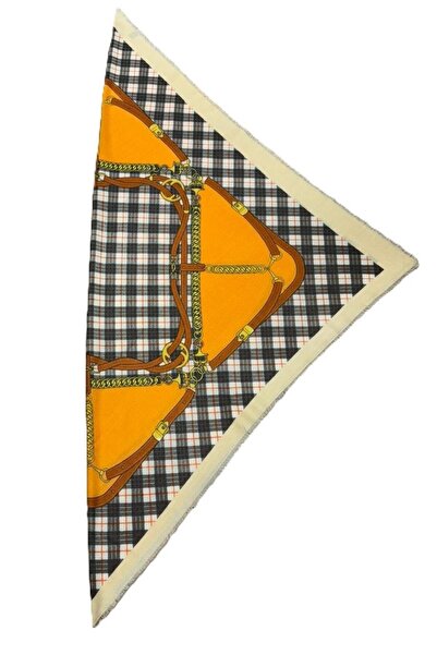 Nish&Chic Patterned Wool Square Shawl