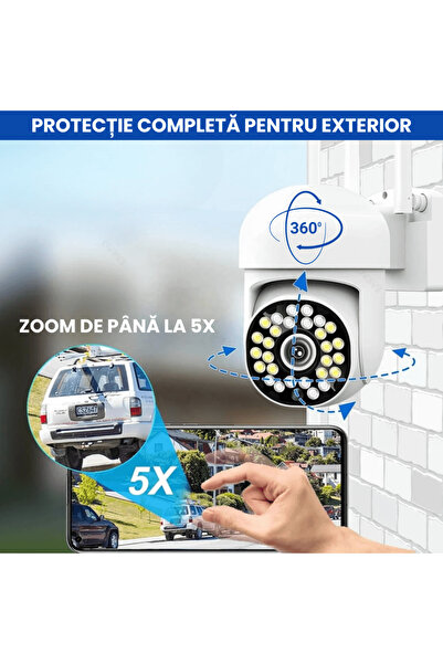 OferteTop Set of 4 Outdoor WiFi Cameras with Motion Sensor and Night Vision