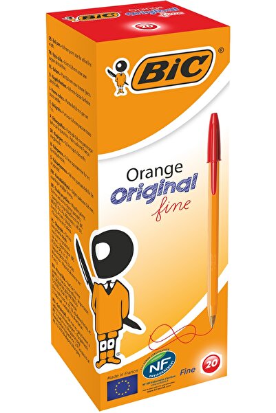Bic Pix Orange Fine rosu, 20 buc/cutie