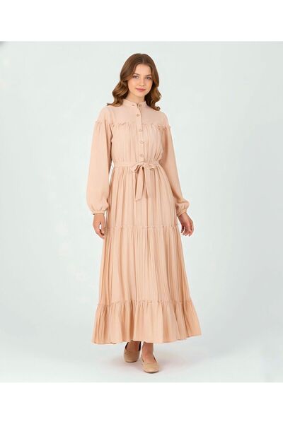 Pantulux Rochie lungă de in pentru fetiță-ELB-3049-4979