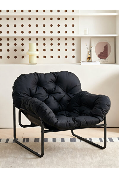 Enjoylifeme Modern Accent Chair, Comfy Living Room Chair with Metal Frame,Upholstered Armchair with Soft Cushion