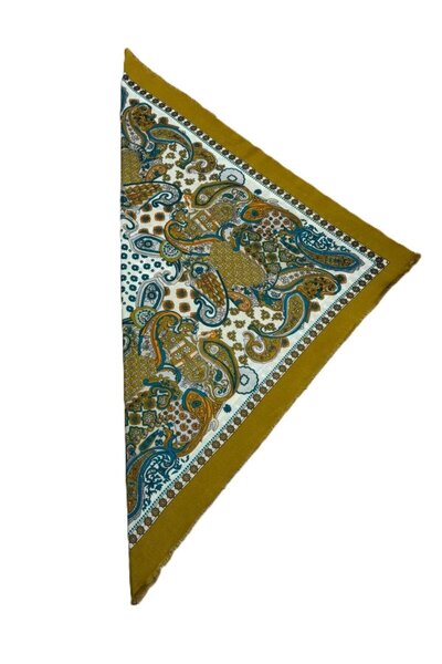 Nish&Chic Patterned Wool Square Shawl