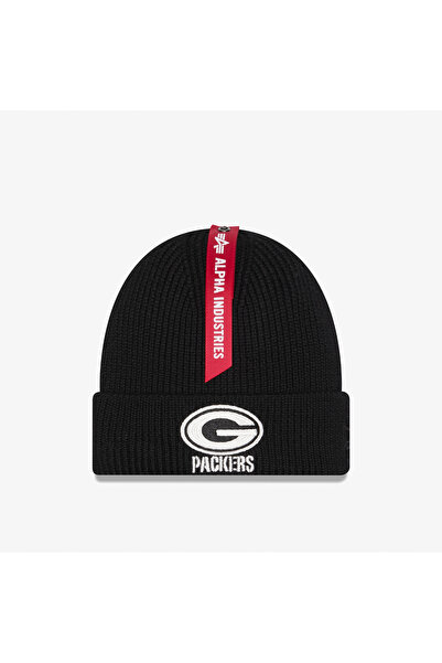 NEW ERA Alpha Industries X Green Bay Packers Short Cuff Unisex Black Beanie
