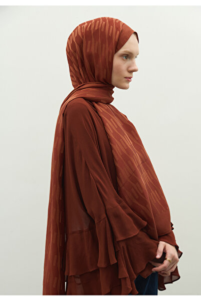 Freshscarfs Nara Cotton Flower Jacquard Shawl Tile