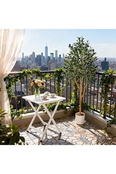 SCHENKERO شجرة زيتون مزيفة بطول 4 أقدام - أوراق شجر طبيعية للديكور الداخلي/الخارجي