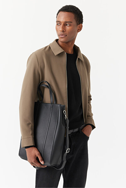 PAULMARK Men's Shirt Collar Regular Coat