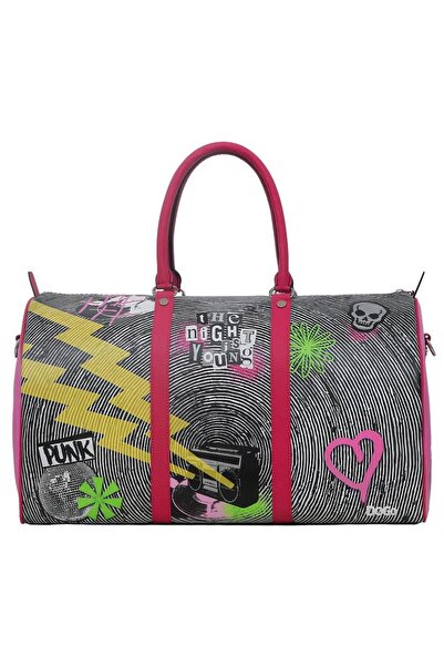 Dogo Women's Vegan Leather Multi-Colored Travel Bag - Night Is Young Design