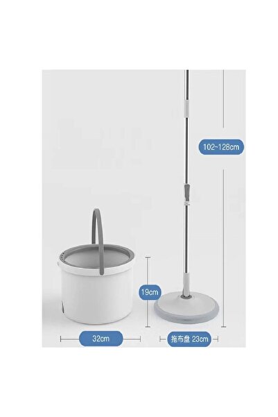 NKX 360 Degree Hand Pressure Mop With Round Bucket