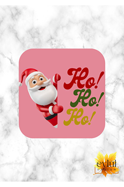 Eylül Design New Year Themed Fun Special Design Printed Mdf Square Coaster New Year Gift