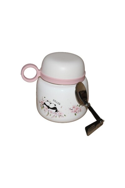 WDA DILLER 320ml Insulated Food Jar with Spoon – Cute Panda Design Lunch Container