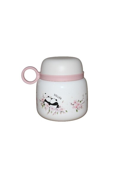 WDA DILLER 320ml Insulated Food Jar with Spoon – Cute Panda Design Lunch Container