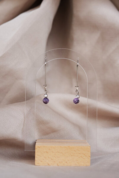 Luna Sugilite Natural Stone Earrings