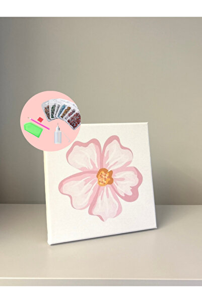 YADA Çiçek - Rhinestone Kit, Diamond painting, Kristal Taş Yapıştırma 20x20 Kanvas