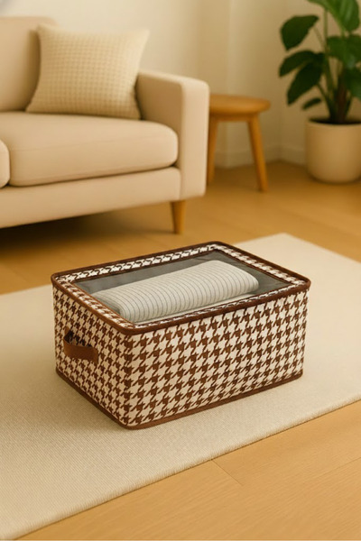 Handyol 4 τεμάχια οργανωτής ρούχων με φερμουάρ και παράθυρο – Πτυσσόμενος θήκ...