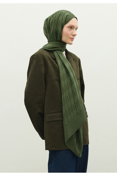 Freshscarfs Nara Cotton Flower Jacquard Shawl Leaf