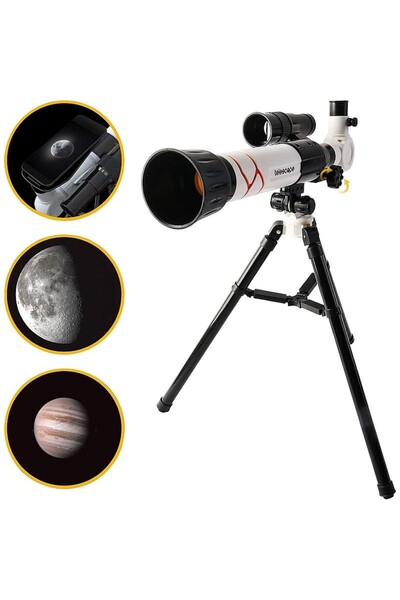 PROCART Astronomical telescope for children, with tripod, 10-40x eyepieces, age 6+
