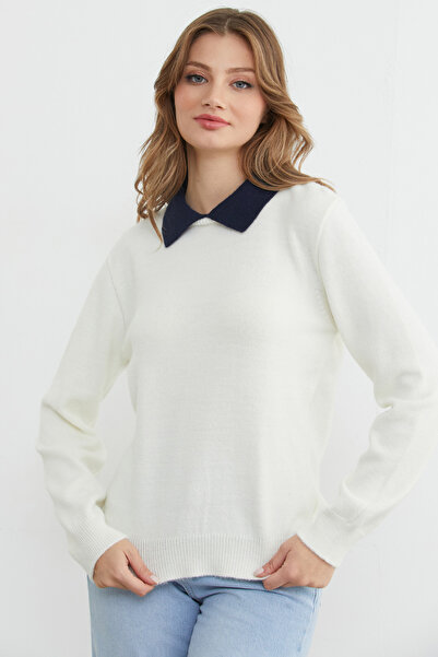 Fulla Moda Basic Polo Neck Knitwear Sweater
