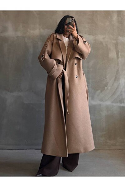 LİNDALİNA TEKSTİL معطف كشمير بحزام